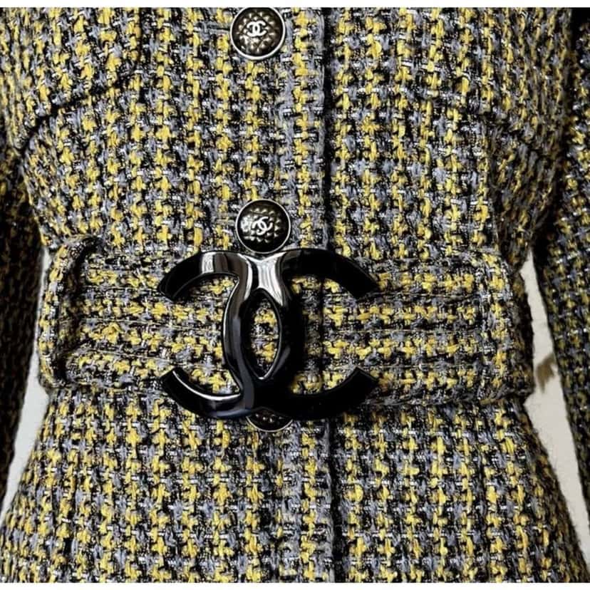 Chanel Multi Color Single Breasted Jacket MultiColor Cotton Very good condition - Back View