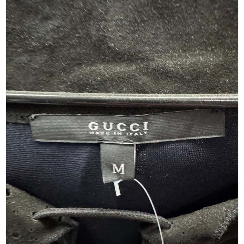 Gucci Fitted Dress with Faux Belt Blue Very good condition - Box View