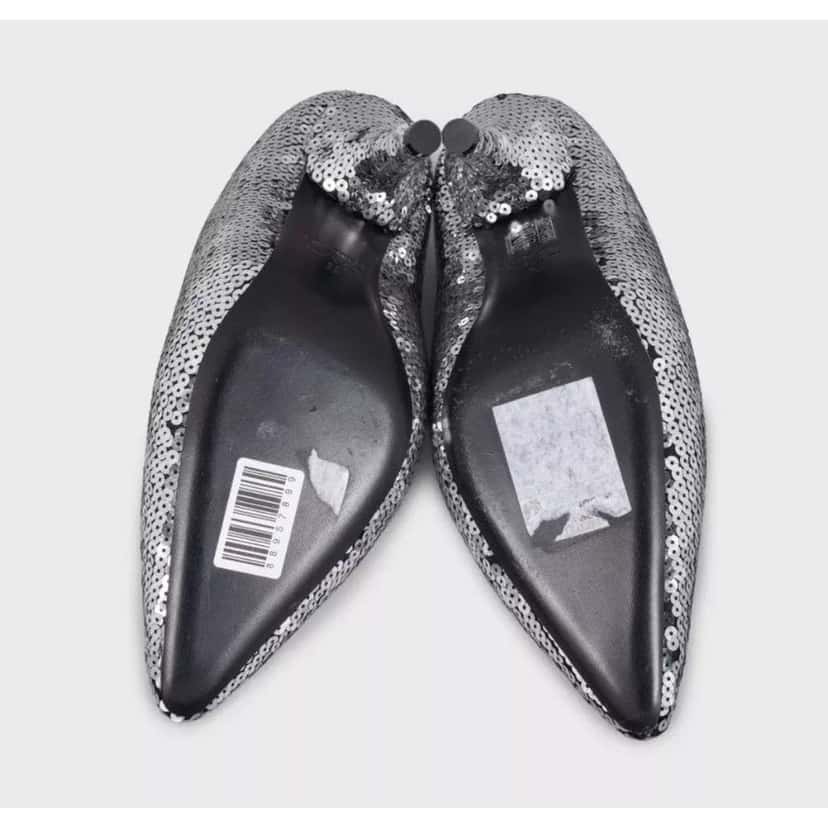 Balenciaga Sequin Stiletto Pumps Black Leather Very good condition - Box View