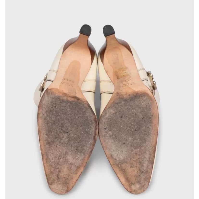 Gucci Ankle Boots White Leather Very good condition - Box View