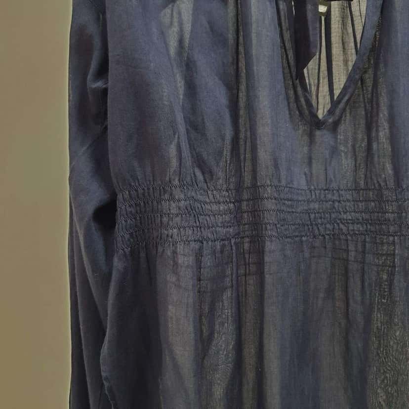 Chanel Waist 2 Cc Logo Buttons Blue Cotton Very good condition - Box View