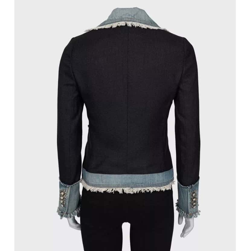 Dolce & Gabbana Fitted Insert Jacket Black Cotton Very good condition - Inside View