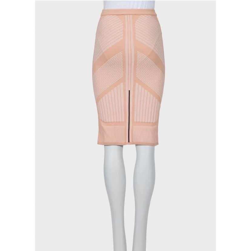 Prada Embossed Pencil Skirt Beige Very good condition - Inside View