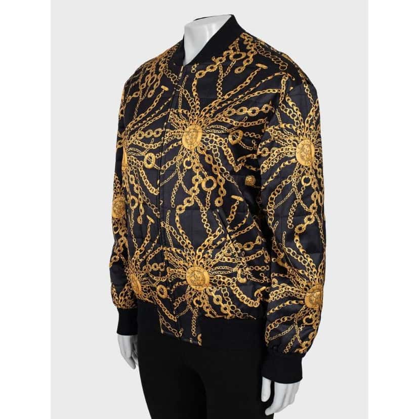 Celine Signature Print Bomber Jacket Black Wool Very good condition - Back View