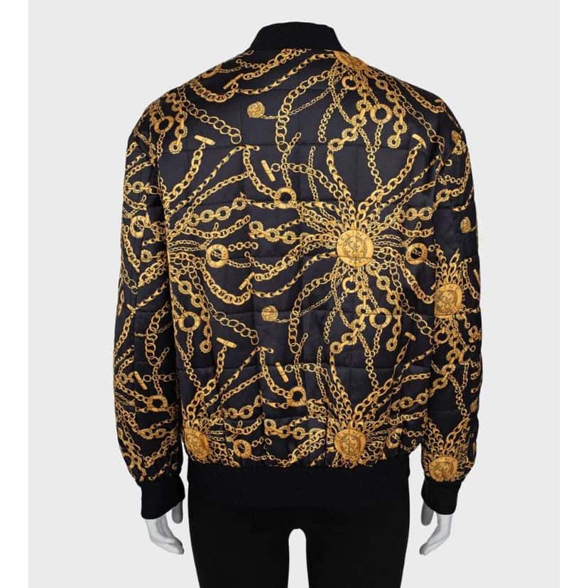 Celine Signature Print Bomber Jacket Black Wool Very good condition - Inside View