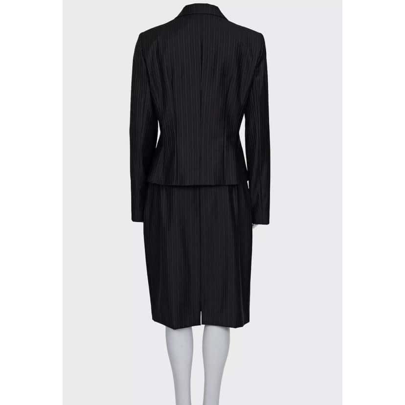 Dior Christian Pinstripe Suit / XXLPre Black Silk Very good condition - Inside View