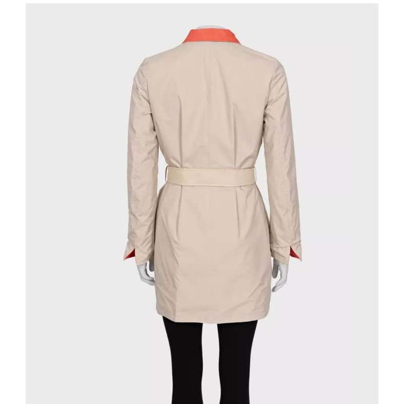 Loro Piana Reversible Buttoned Coat Beige Silk Very good condition - Inside View