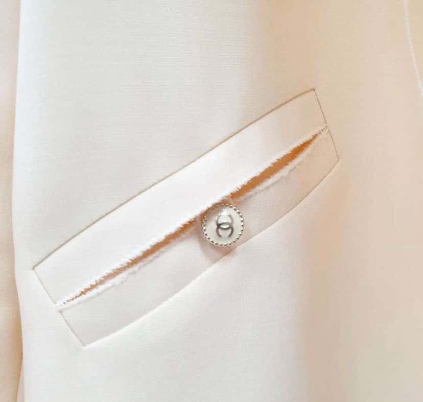 Chanel 07P ECRU RAW TRIM CC Black Cotton Very good condition - Inside View