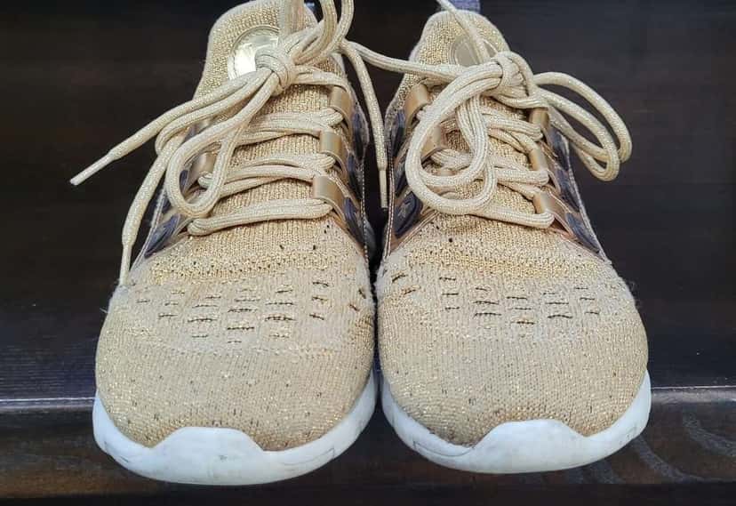 Louis Vuitton Knit Fabric Aftergame Sneakers Gold Leather Very good condition - Inside View