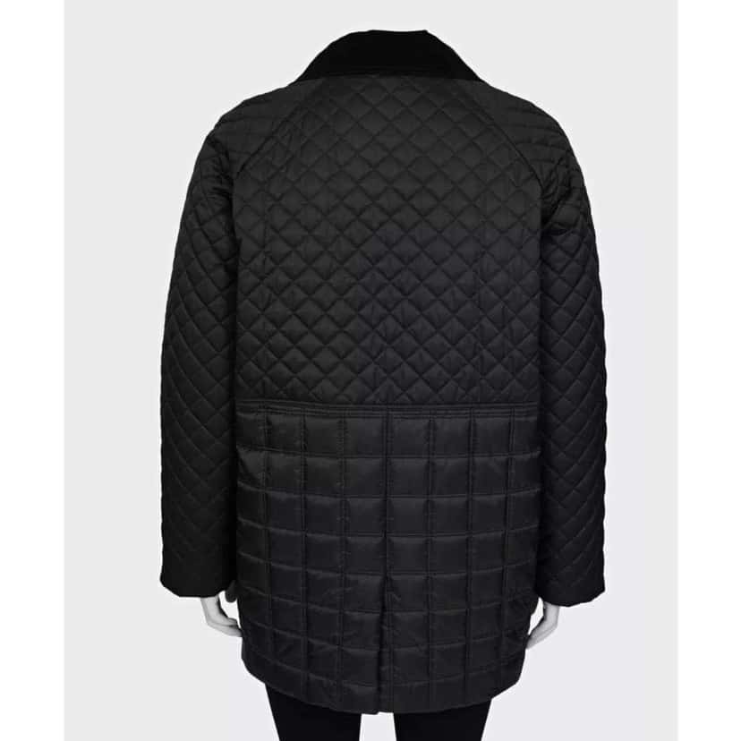 Burberry Quilted Jacket Coat Black Very good condition - Inside View