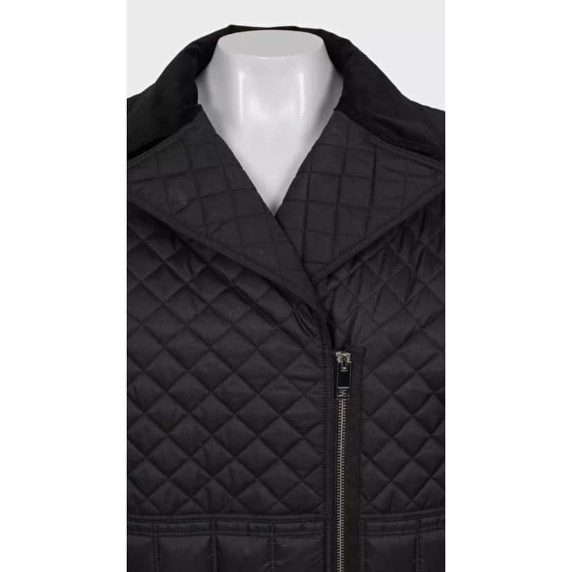 Burberry Quilted Jacket Coat Black Very good condition - Model View