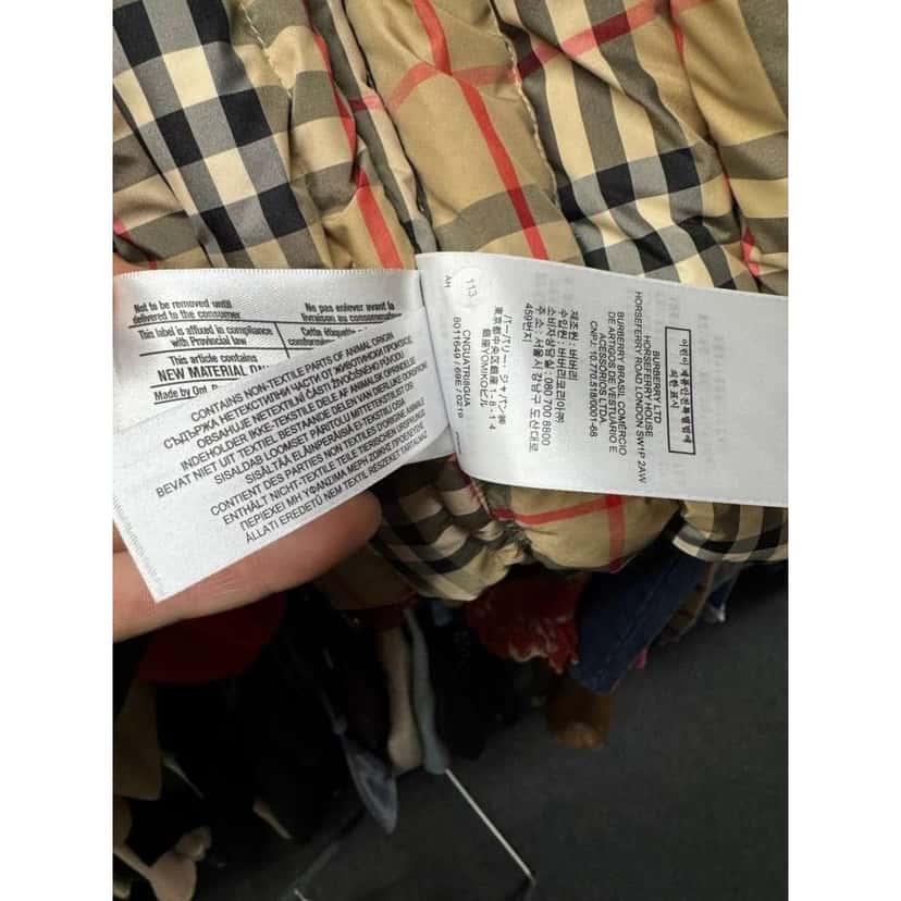 Burberry Quilted Jacket Coat Black Very good condition - Box View