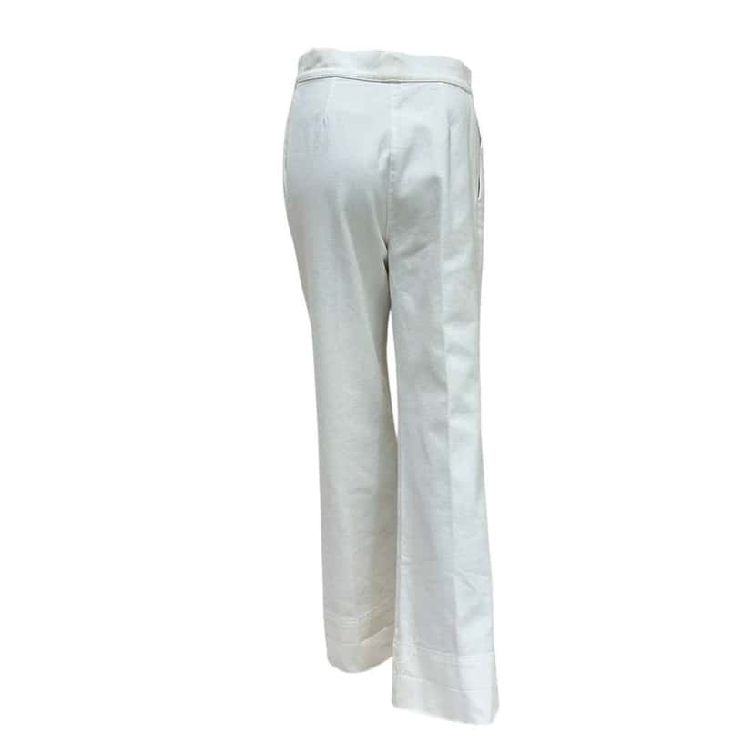 Chanel Globalization Pants White Cotton Very good condition - Back View
