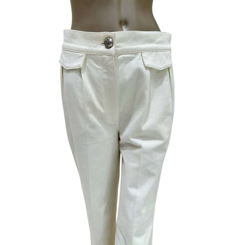 Chanel Globalization Pants White Cotton Very good condition - Inside View