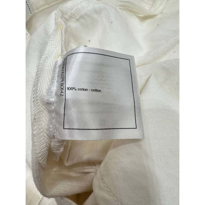Chanel Globalization Pants White Cotton Very good condition - Box View
