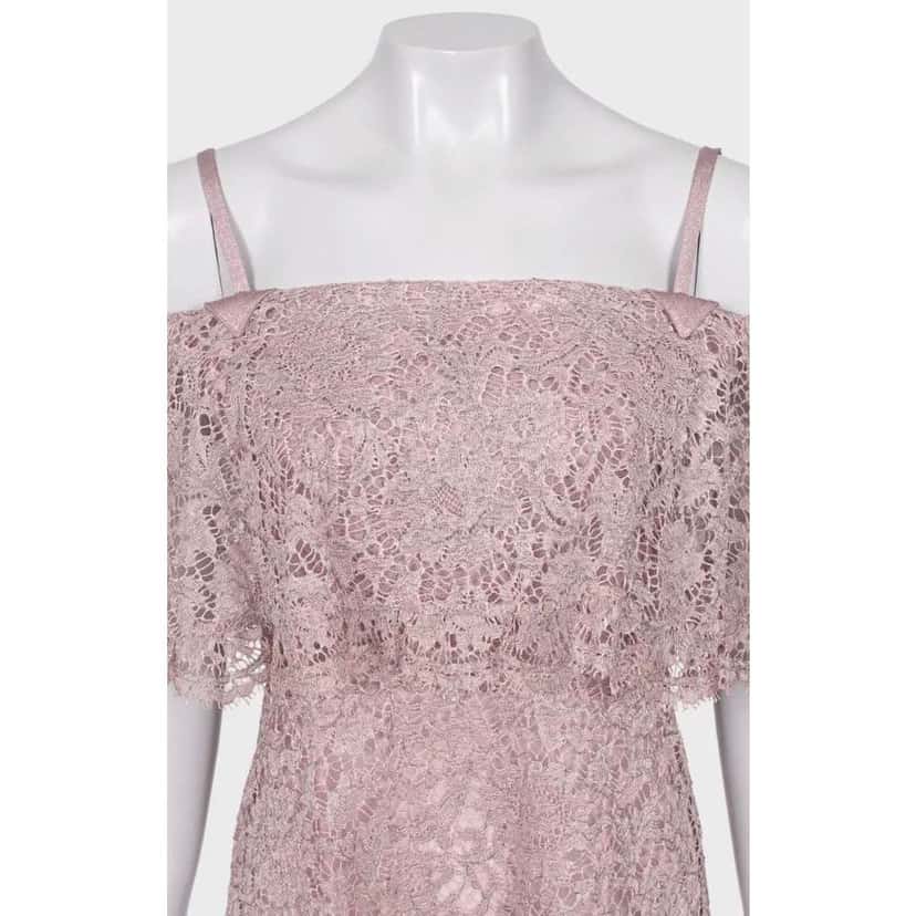 Valentino Garavani Valentino Lace Strappy Dress Pink Lace Very good condition - Model View