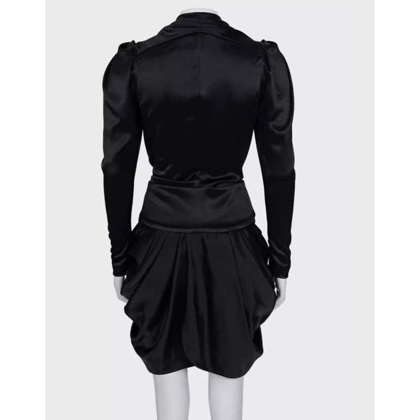 Balenciaga Fitted Long Sleeve Dress Black Very good condition - Inside View