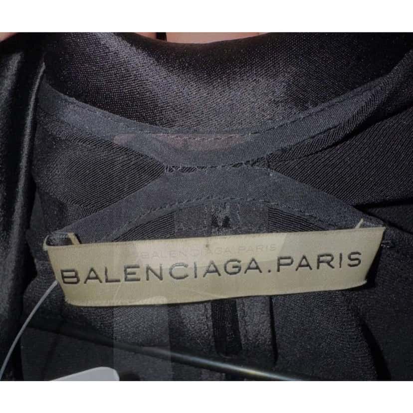 Balenciaga Fitted Long Sleeve Dress Black Very good condition - Box View