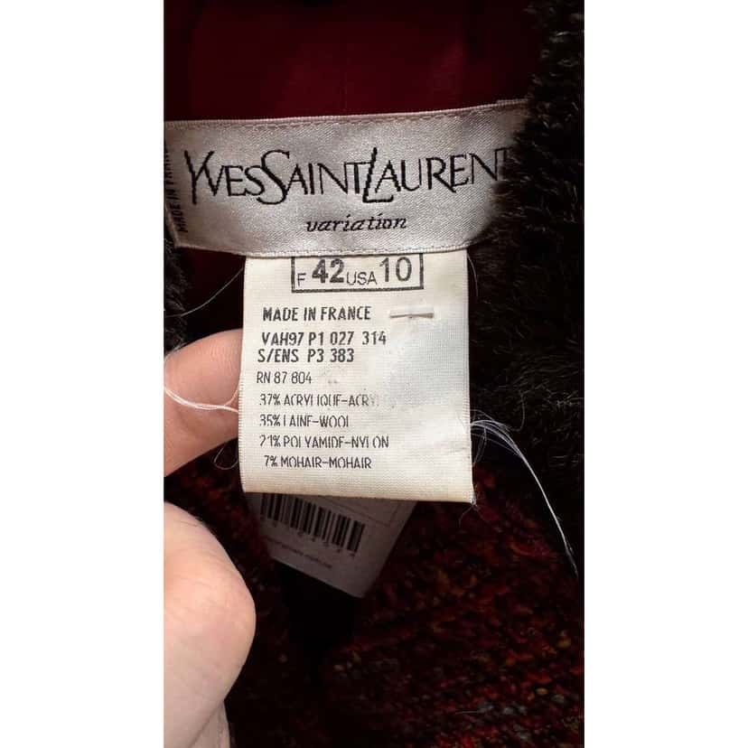 Saint Laurent Jacket 42 MultiColor Wool Very good condition - Box View