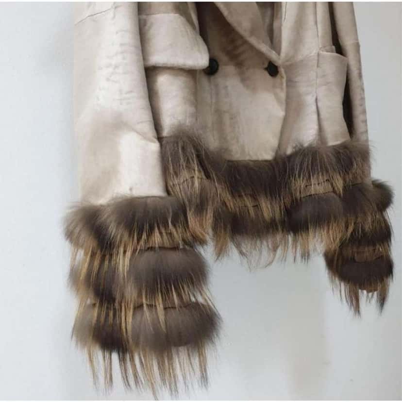 Dior Christian Trimmed Jacket Beige Leather Very good condition - Box View