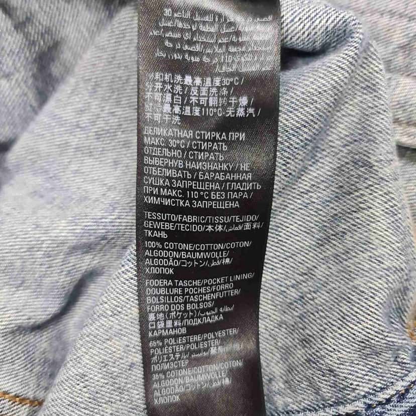 Balenciaga All Over Logo Oversized Jacket Black Denim Very good condition - Box View