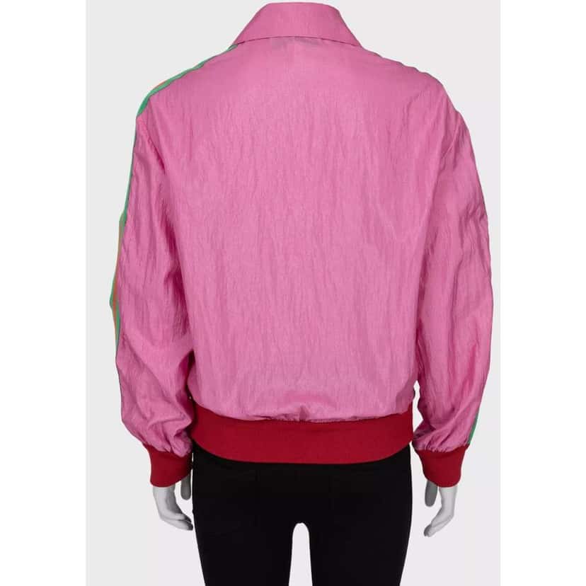 Gucci Logo Windbreaker Jacket Size 2018 Pink Cotton Very good condition - Inside View