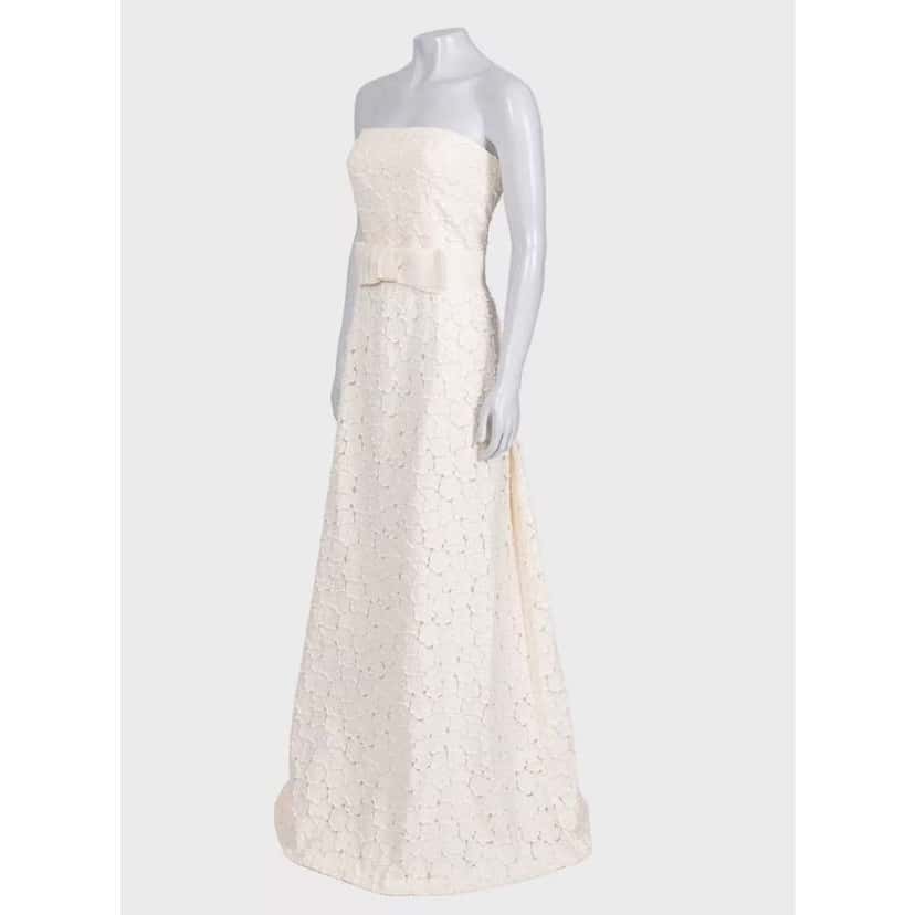 Max Mara Wedding Dress Beige Cotton Very good condition - Back View