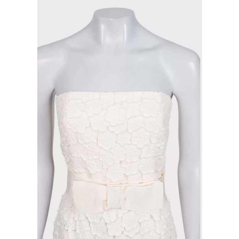 Max Mara Wedding Dress Beige Cotton Very good condition - Model View