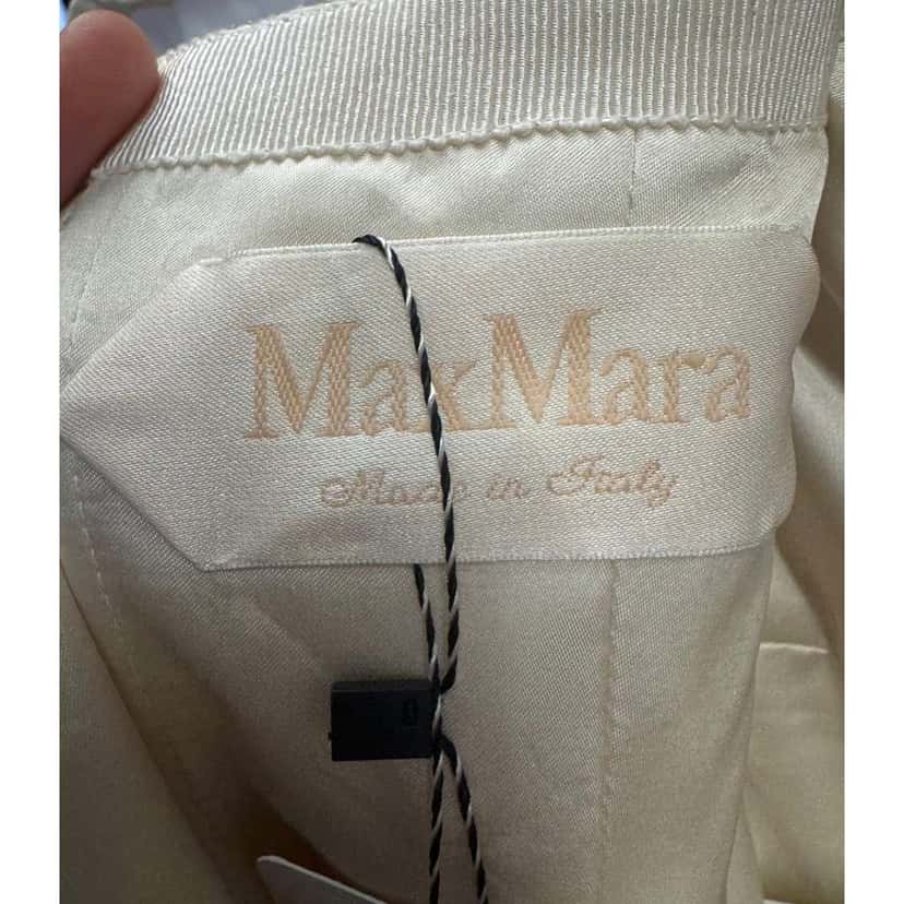 Max Mara Wedding Dress Beige Cotton Very good condition - Box View
