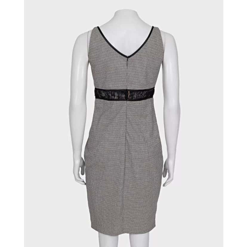 Roberto Cavalli Lace Blend Dress Black Wool Very good condition - Inside View