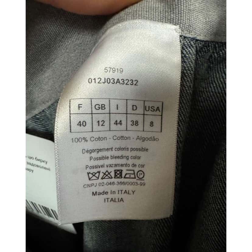 Dior Christian Full Skirt Blue Cotton Very good condition - Box View