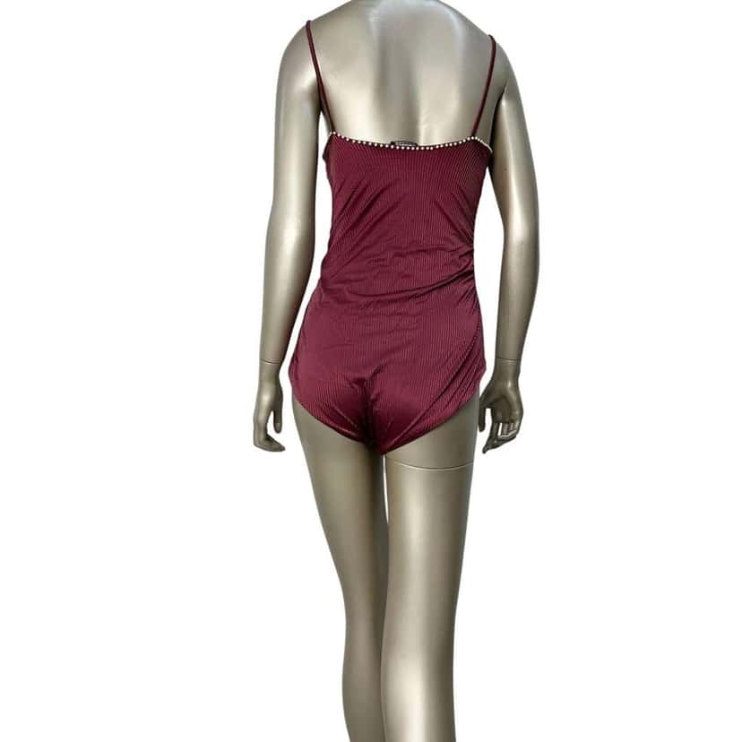 Chanel Swimsuit Burgundy Cotton Very good condition - Back View
