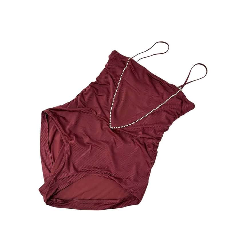 Chanel Swimsuit Burgundy Cotton Very good condition - Model View