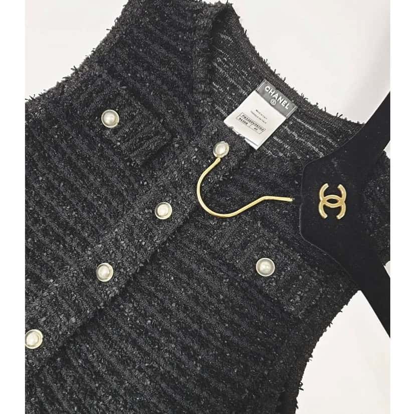 Chanel 2016 Paris Seoul Collection Top Black Cotton Very good condition - Back View