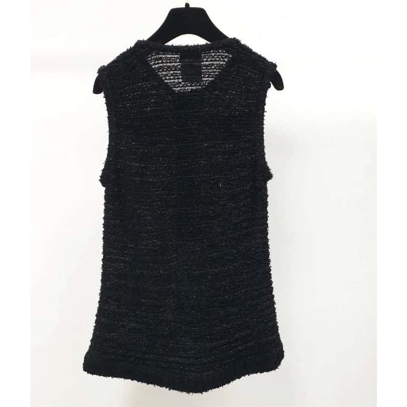 Chanel 2016 Paris Seoul Collection Top Black Cotton Very good condition - Inside View