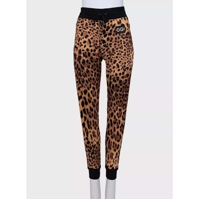 Dolce & Gabbana Leopard Print Three Piece Suit Brown Cotton Very good condition - Model View