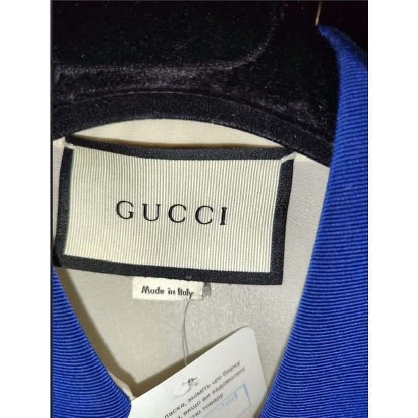 Gucci Embroidered Straight Blouse White Cotton Very good condition - Box View