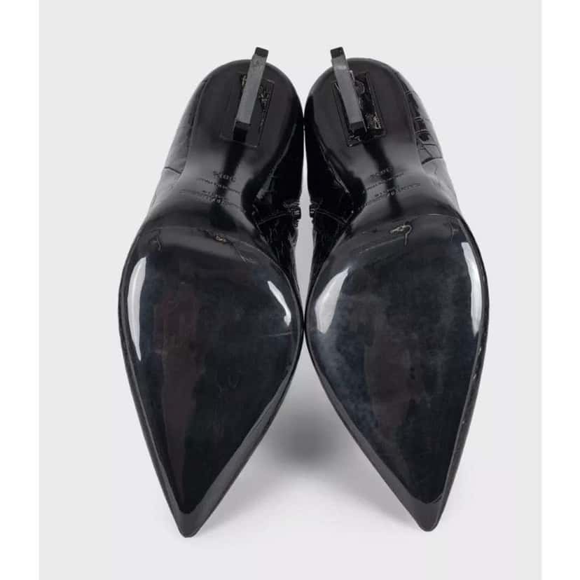 Saint Laurent Opyum Ankle Boots Black Leather Good condition - Box View