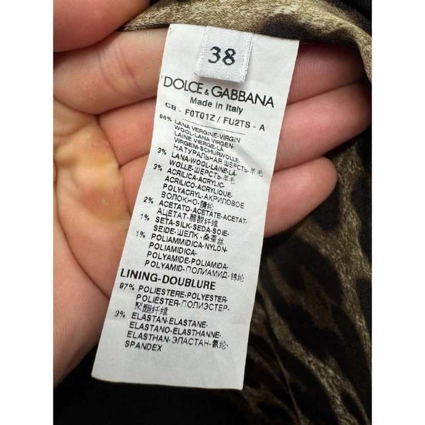 Dolce & Gabbana Coat with Buttons Black Wool Very good condition - Box View