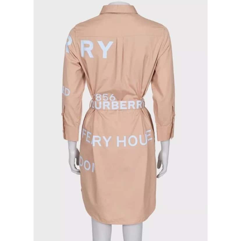 Burberry Shirt Dress Brown Cotton Very good condition - Inside View