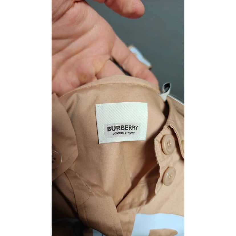 Burberry Shirt Dress Brown Cotton Very good condition - Box View