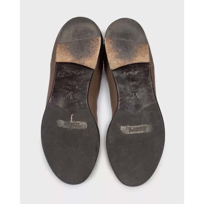 Louis Vuitton Knee Boots Zippers Brown Leather Very good condition - Box View