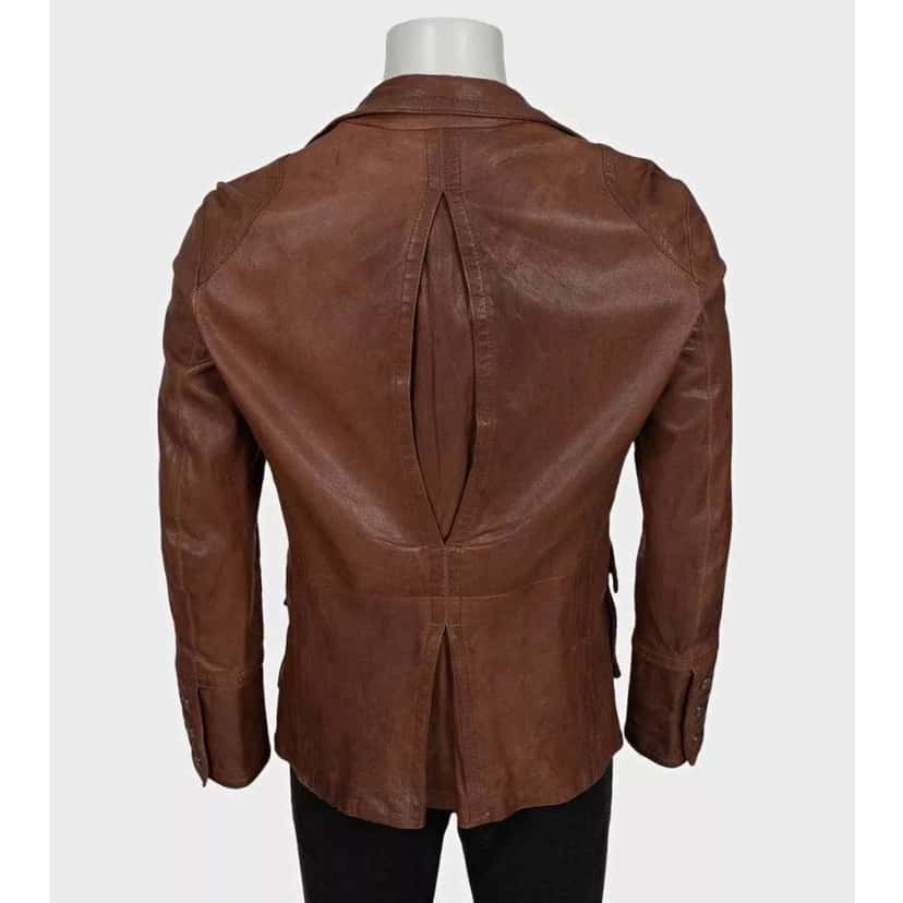 Roberto Cavalli Just Cavalli Button Down Brown Leather Very good condition - Inside View