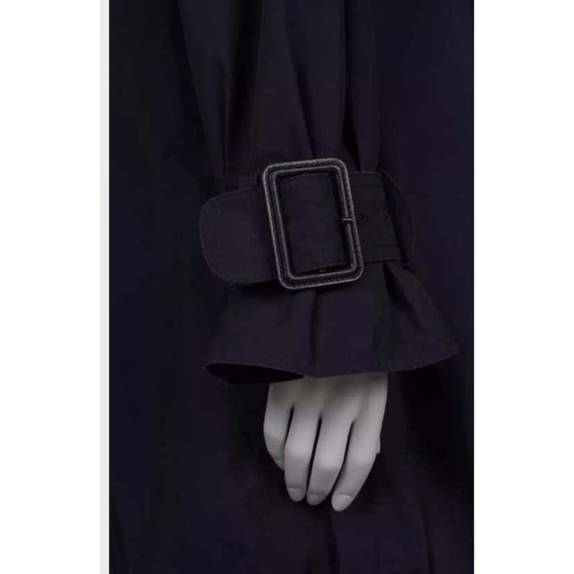 Burberry Double Breasted Coat Purple Cotton Very good condition - Box View