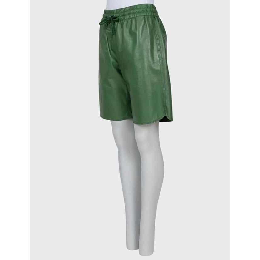 Celine Shorts Green Leather Very good condition - Back View