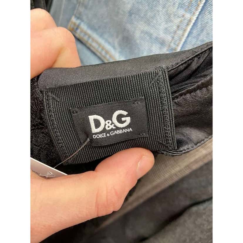 Dolce & Gabbana Lace Skirt Black Cotton Very good condition - Box View