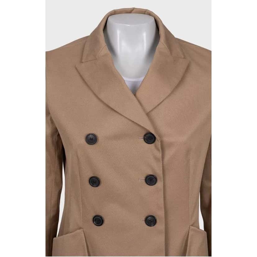 Dior Christian Corduroy Double Breasted Jacket Brown Cotton Very good condition - Model View