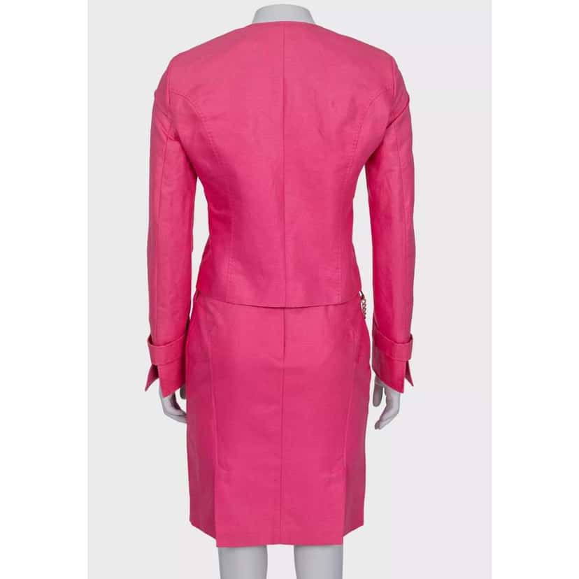 Versace Skirt Suit Pink Cotton Very good condition - Inside View