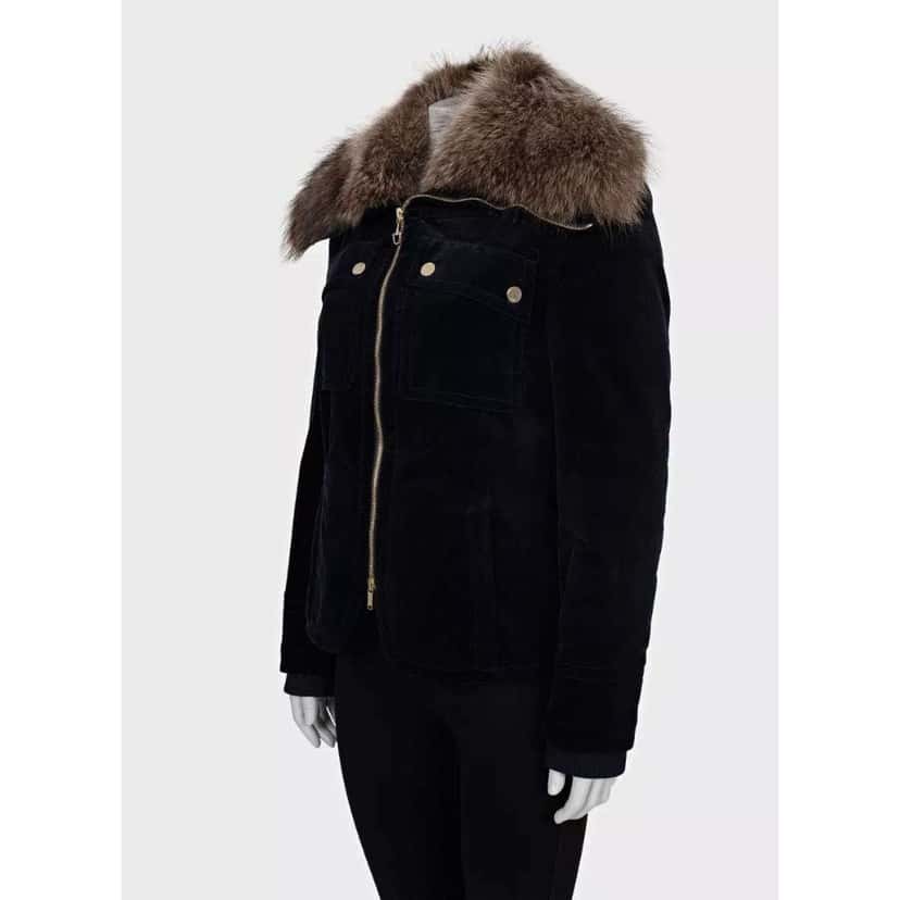 Gucci Zip Jacket Blue Velvet Very good condition - Back View