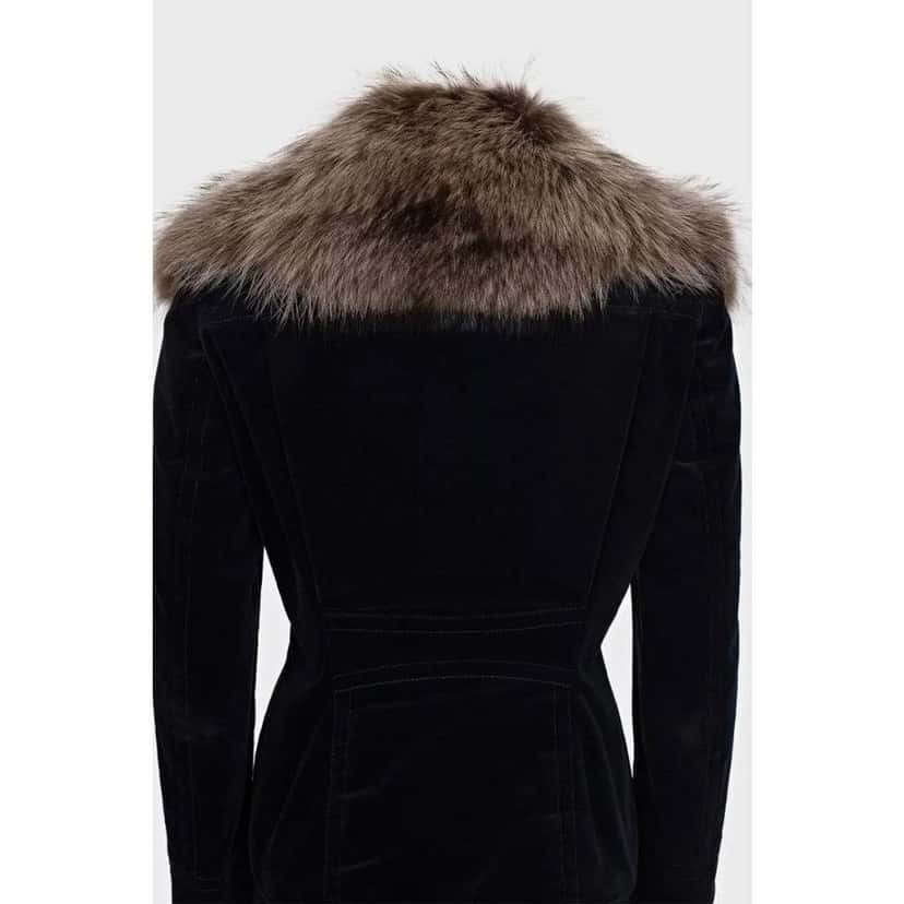 Gucci Zip Jacket Blue Velvet Very good condition - Model View